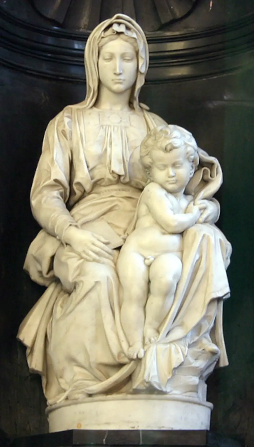 Madonna of Bruges in Detail Michelangelo